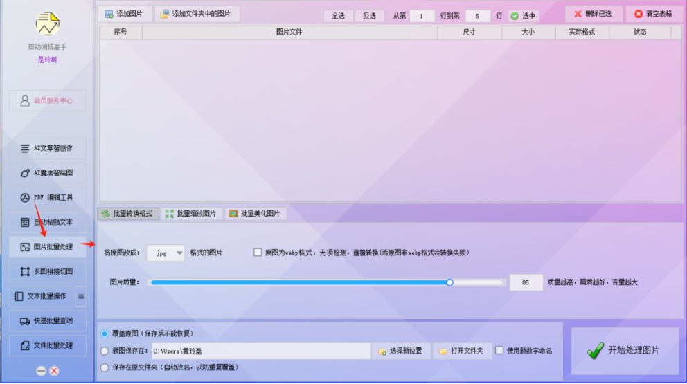 图片批量高效管理，轻松调整图片着色，让图片瞬间焕发新生！